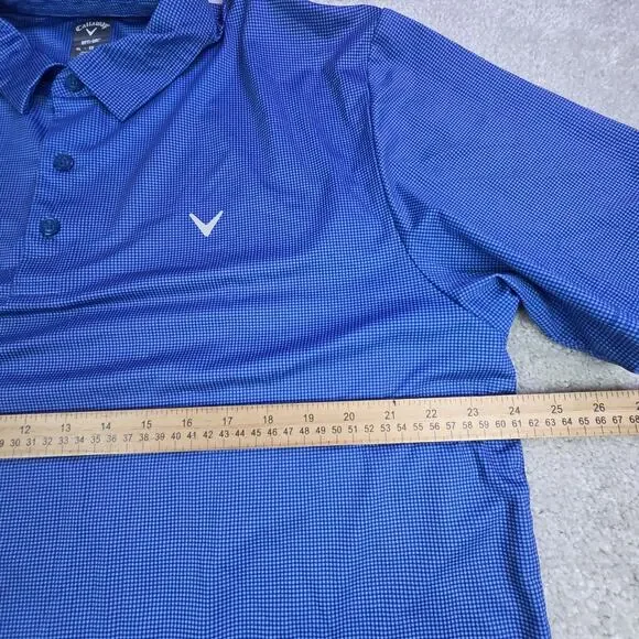 Callaway Opt Dri Performance Golf Polo Lot (2) Mens XL Blue Lightweight Stretch - Picture 6 of 13